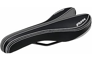 Funn Launch II Selle de Vélo de Montagne avec Rails en CrMo Légers, Siège de Vélo Confortable et Durable, Selle de Vélo Recouverte de PVC Résistant pour VTT, BMX et Vélo de Route.