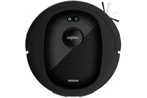 Cecotec Robot Aspirapolvere e Lavapavimenti Conga 7490 Ultimate Genesis. Navigazione Laser, 2600 Pa, 120min Autonomia, Spazzola Centrale Multifunzione, App, Panno per Lavaggio e Spazzola Laterale.