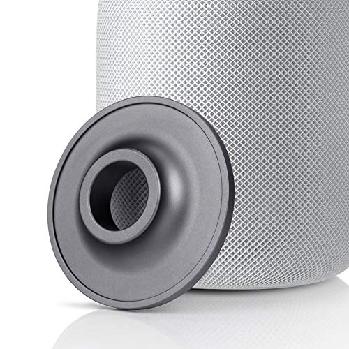 Preisvergleich Produktbild LNIMIKIY Lautsprecherständer, rutschfest, stoßfest, professionelle Halterung für Bass, Untersetzer aus Aluminiumlegierung, stabiles Zubehör für Apple HomePod, silberfarben, Free Size