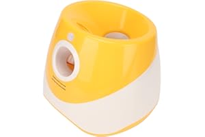 LIZEALUCKY Lanciatore automatico di palline per cani, lanciatore interattivo per animali domestici 3 modalità per interni ed esterni con 3 distanze di lancio per cani piccoli e medi,giallo