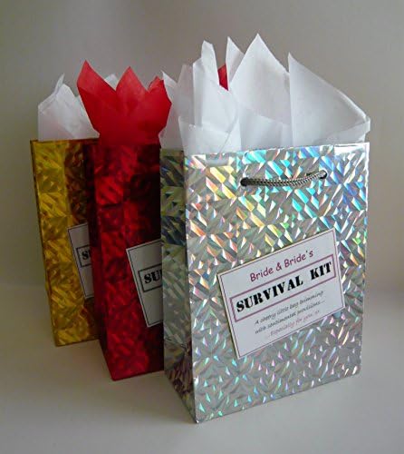 Bride & Bride Survival Kit. Novelty Wedding Present. Fun Gift Idea for A Same Sex Marriage.