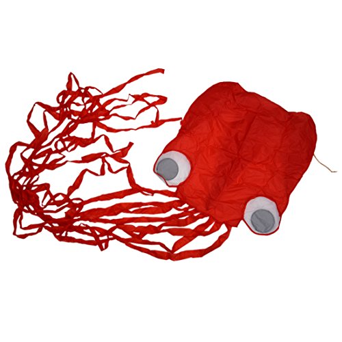 Octopus Flying Kite - TOOGOO(R) 4M Single Line Stunt Red Octopus Power Sport Flying Kite Outdoor Activity Toy