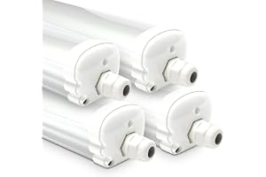 HOFTRONIC - 4x LED Armatur 120 cm - IP65 vattentät- 36W 4320 Lumen (120lm/W) - 6500K Dagsljusvit - Länkbar - IK07 - Lysarmatu