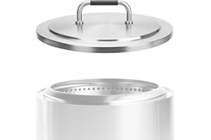 JCLMER Lid for Solo Stove Bonfire, 19.5" Stainless Stee Fire Pit Cover for Solo Stoves Bonfire with Heat Resistant Handle,Firepit Round Lids for Outdoor and Camping Accessories, All-Weather Resistant