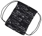 Herren Damen Kinder Unisex echtem Nike Graphic Gym Sack Pack Zubehör (schwarz/weiß, N) - 