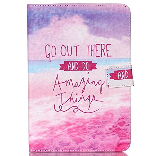 KATUMO 10'' Pulgadas Tablet Funda de Cuero,PU Cuero Funda de Cuero para Lenovo/ASUS/Acer 10.1'' Pulgadas Tablet/10.1'' Pulgadas Dragon Touch X 10 Tablet/ 10.1 Pulgadas (Flor roja)