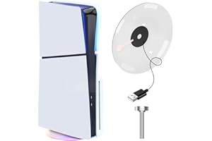 DUEQID Supporto verticale compatibile con PS5 Slim, verticale con luce ambientale a LED, compatibile con PS5 Slim Digital/Disc Edition