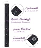 ✶Die Innovation✶ 2er Set, 2-in-1 Hosenerweiterung & elastischer Kindergürtel in schwarz – die ideale Bauchband Umstandsmode – Qualität Made in Germany - 4
