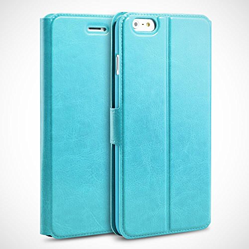 iPhone 6 Flip Case, iPhone 6s Flip Case, TheBlingZÂ® PU Leather Slim Flip Wallet Case Cover for iPhone 6 6s - Blue