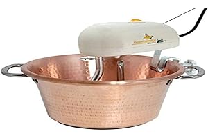 Lar Polentamatic Paiolo Elettrico Rame Fondo Induzione 26 cm Plastica e Acciaio Inox, 4 W