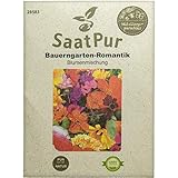 SaatPur Blumenmischung Bauerngarten - Romantik Blumensamen Blumenblickfang Balkonkästen