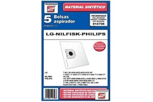 Tecnhogar 915706 Bolsa Aspirador, Material sintético Multicapa, Blanco