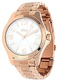 s.Oliver Damen-Armbanduhr Analog Quarz IP Rosé SO-15104-MQR