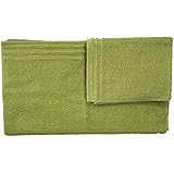 JUEGO DE TOALLA VOSSEN PAR 2 1 1 PARA INVITADOS 30 x 50 TOALLA DE MANO 50 x 100 CM, 100% ALGODÓN PURO MEADOWG VERDE CHIARO