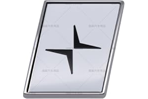 XCBW Selbstklebende Auto dick Emblem Aufkleber Heckkofferraum Ersatz für Volvo XC60 S90 XC90 S60 Polestar Abzeichen (Nordstern)