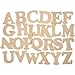 Wooden Letters - Assortment, H: 4 cm, thickness 2,5 cm, MDF, 78asstd