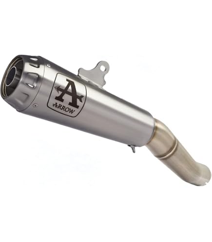 GPR Satinox Scarico Omologato Per Honda Varadero 1000 (1999-2011) - Coppia Terminali In Acciaio Inox Con Raccordo - 3