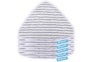 KEEPOW 5 sztuk zapasowych pokrowców na mop parowy do mopa Vileda 100 Hot Spray Mop, opakowanie rodzinne, New Pads Grey