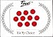 Round Red Velvet Bindi's - Pack of 10pc - 8mm - Stick on Reusable