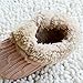 Etosell Newborn Crochet/Knit Fleece Boots Toddler Girl Wool Snow Crib Shoes Booties (S/0-6 Months, Khaki)