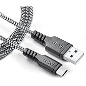 Mivi Nylon Braided Type C To USB A Tough Cable For Type C Devices (Black, 1 meter)
