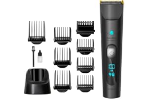 ‎CECOTEC Cecotec Haarschneider Bamba PrecisionCare Wet&Dry. Lithiumbatterie, 120 Minuten Akkulaufzeit, Edelstahlklingen mit Titanbeschichtung, IPX6, kabelgebundener Modus, inklusive 8 Kämme