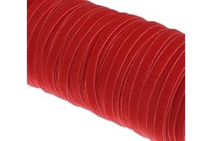 PERLIN Cinta de terciopelo de 15 metros, 6 mm, cinta decorativa de terciopelo, cinta decorativa, color rojo C190