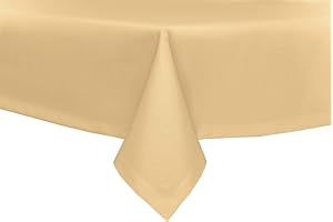 ‎TEXPOT texpot Gartentischdecke 110 x 110 cm in Gelb mit Leinen Optik Lotuseffekt Fleckschutz Bügelfrei Tischdecke