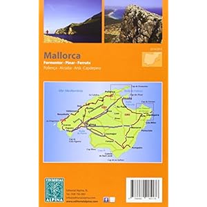 Caps del Nord. 2 mapas.  Formentor, Pinar, Ferrutx, mapa excursionista. Escala 1:25.000. Español, Català, English, Français, Deutsch. Alpina Editor