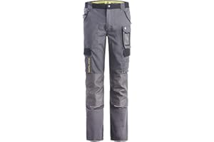 North Ways Pantalon De Travail Multipoches Cary Gris Et Noir