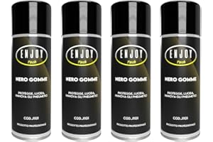 ENJOY TECH Nero Gomme Auto Professionale, Lucida Gomme Auto Professionale per Pneumatici,Nerogomme Auto, Nero per Gomme Auto, Protegge Le gomme e Le Guarnizioni di Auto e Moto, 500 ml (4)