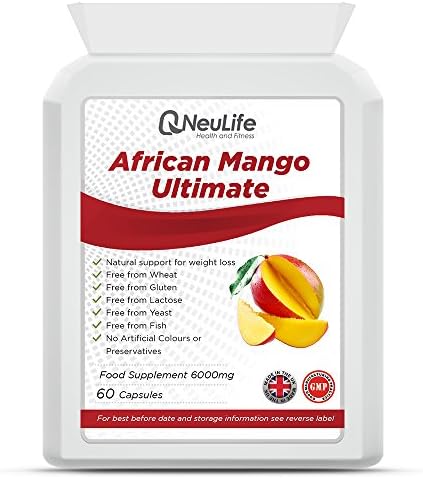 African Mango Ultimate 6000mg - 60 Capsules - by Neulife Health and Fitness