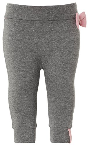 Noppies Baby Girls G Pants jrsy comfort Sue Trousers, Grey (anthracite Melange C247), 6-9 Months (Manufacturer size: 74)