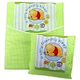 4-tlg.Baby Bettwäsche Winnie Pooh Decke Kissen für Kinderwagen Stubenwagen Wiege Garnitur