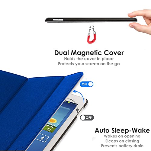 ForeFront Cases® – Kunstleder-Case mit Ständer Hülle für Samsung Galaxy Tab 3 8.0 8GB 3G + WiFi – mit magnetischer Auto-Sleep-Wake-Funktion – inkl. Bedienstift - 5
