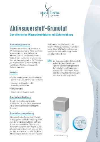 Bayrol SpaTime Aktivsauerstoff-Granulat 1, 0 kg - 3