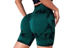 Litthing Pantalones Cortos Deportivos Mujer Push Up Sin Costuras Shorts Alta Cintura Elásticos Cortas Leggins Scrunch Butt para Running Yoga Fitness Jogging