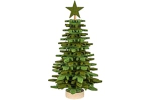 Ideen mit Herz Felt Christmas Tree for Assembly, DIY Craft Set, Christmas Decoration (Green, 21.5 cm)