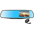 4.3" Car DVR Rearview Mirror with 2 Cameras Dash Cam 1080P Auto Video Registrator Recorder Dual lens Dashcam Blackbox