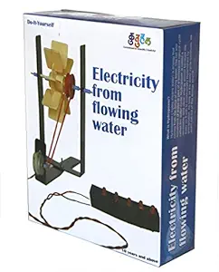 Kutuhal Electricity from Flowing Water. Hydro-Electricity Power Generation Kit. Do-It-Yourself. Working Model. Educational Toy. School Project. Science Activity Kit.