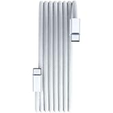 ScHitec 70W 3 Metre Type-C to Type-C &Ouml;rg&uuml;l&uuml; Hızlı Data ve Şarj Kablosu Beyaz TC35