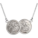 9ct Gold Double Coin Necklace (16 IN 