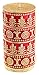 Produktbild DECORNAC Hand Made Decor Großer XL Zylinder Weihnachtsdeko Ornament  Handgemachte  Candles Duft Kerzen Aroma öl Geschenk für Frauen Weihnachten Modern Dekoration 15cm! (Strudel)