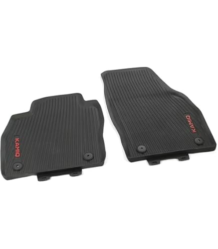 Tappetini Gomma Anteriori Per Skoda Kamiq / Scala (2019-in Poi), 2 Pezzi, Bordo Alto 15 Mm, Antiscivolo, Specifici Per Modello