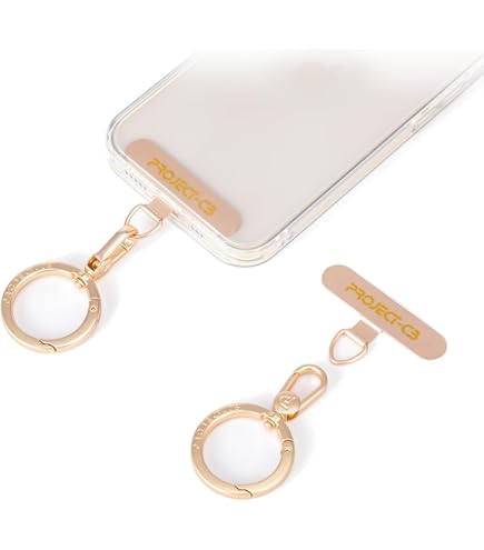 5 Stück Handy-Lanyard Pads – Robuste Metallclips In Schwarz & Gold Zum Befestigen Von Handybändern