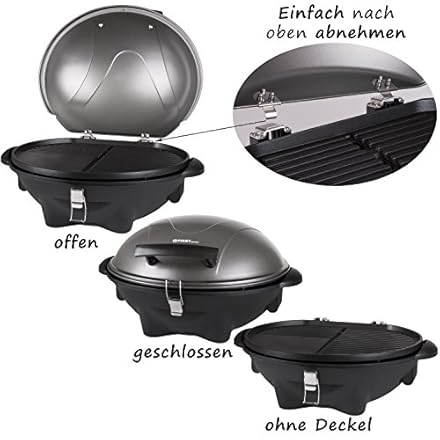 TZS First Austria 2in1 Elektrogrill, 2400 W Standgrill & Tischgrill