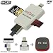 Produktbild SD SDHX SDXC Kartenleser, phohm Kartenleser Lightning Connector Adapter für iPhone iPad Mac PC Android OTG USB 3 bis zu 256 GB Kapazität, Bonus Lightning Dock Extender + Fall