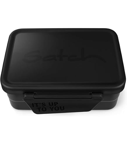 YOKO DESIGN Lunch Box Hermétique 1000 Ml Noire - Boîte Repas Avec Séparateur Et Joint Silicone