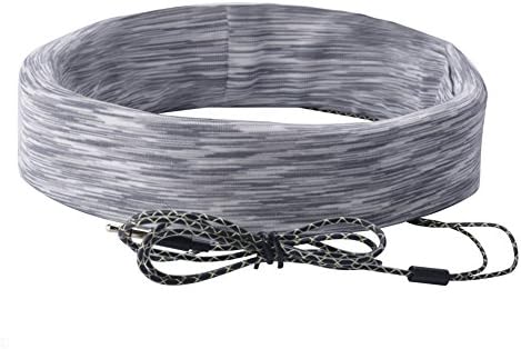 Sleep Headphone with Adjustable Headband and Built-in Removable Ultra Slim earphones Lightweight perfect for Air Travel Sleeping Yoga Running Relaxing (Grey)