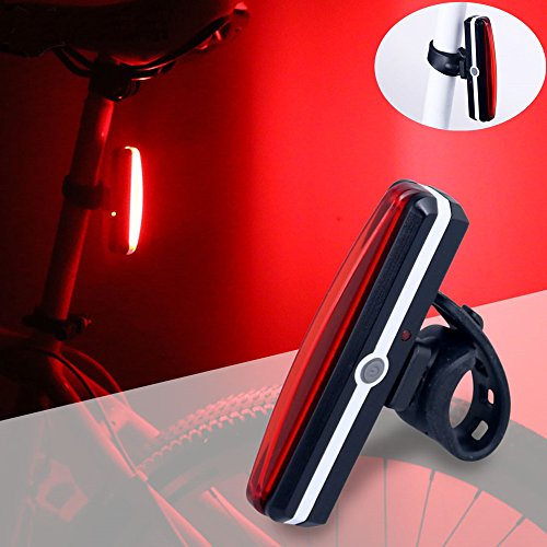 SOOJET BFL-05 USB Wiederaufladbare LED Fahrrad Rücklicht Sport Bicycle Rear Light Hinteres Rücklicht LED Licht Max 200 Lumen Rotes Licht 3 Licht-Modis - Schickes Design